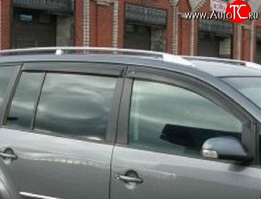 999 р. Комплект дефлекторов окон (ветровиков) 4 шт. Russtal Volkswagen Touran 1T дорестайлинг минивэн (2003-2006)  с доставкой в г. Майкоп