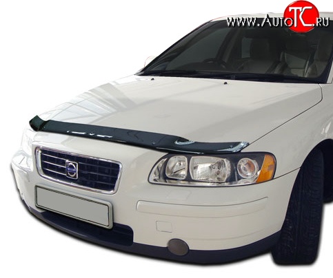 3 299 р. Дефлектор капота NovLine Volvo S60 RS,RH седан дорестайлинг (2000-2004)  с доставкой в г. Майкоп