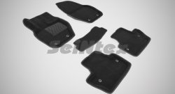 Износостойкие коврики в салон 3D VOLVO S-60 черные (компл) Volvo S60  FS седан (2010-2013) дорестайлинг