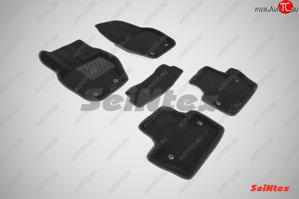 5 699 р. Износостойкие коврики в салон 3D VOLVO S-60 черные (компл) Volvo S60 FS седан дорестайлинг (2010-2013)  с доставкой в г. Майкоп