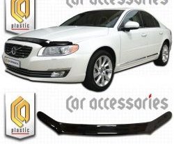 Дефлектор капота CA Plastic Volvo S80  AS40,AS70, AS90 (2013-2016) седан 2-ой рестайлинг