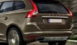 3 599 р. Накладка на крышку багажника СТ Volvo XC60 (2017-2022)  с доставкой в г. Майкоп. Увеличить фотографию 2