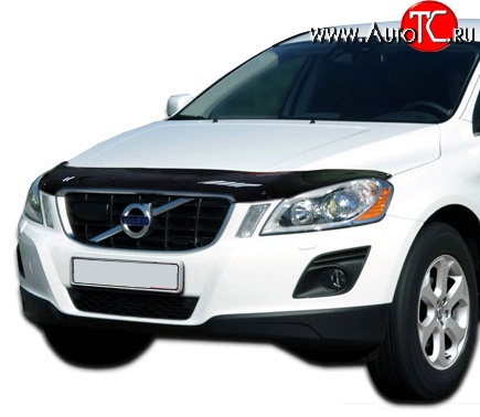 3 899 р. Дефлектор капота NovLine Volvo XC60  дорестайлинг (2008-2013)  с доставкой в г. Майкоп