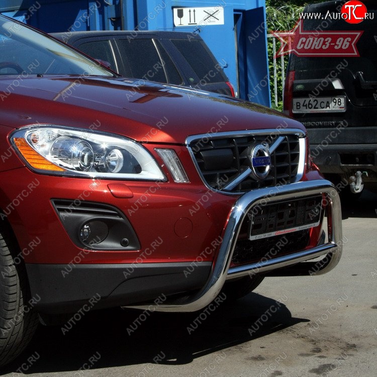 12 914 р. Защита переднего бампера Souz-96 (d60) Volvo XC60  дорестайлинг (2008-2013)  с доставкой в г. Майкоп