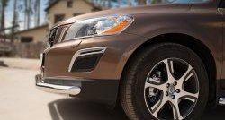 16 499 р. Одинарная защита переднего бампера диаметром 63 мм SLITKOFF Volvo XC60  дорестайлинг (2008-2013)  с доставкой в г. Майкоп. Увеличить фотографию 3