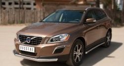 16 499 р. Одинарная защита переднего бампера диаметром 63 мм SLITKOFF Volvo XC60  дорестайлинг (2008-2013)  с доставкой в г. Майкоп. Увеличить фотографию 4