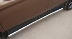 70 999 р. Защита порогов из круглой трубы диаметром 63 мм Russtal Volvo XC60  дорестайлинг (2008-2013) (Защита порогов с со скосами на торцах (вариант 1))  с доставкой в г. Майкоп. Увеличить фотографию 9