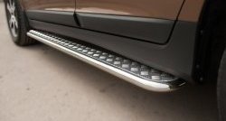 24 649 р. Широкая защита порогов SLITKOFF Volvo XC60  дорестайлинг (2008-2013)  с доставкой в г. Майкоп. Увеличить фотографию 4