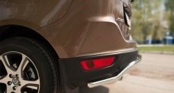 15 249 р. Защита заднего бампера из фигурной трубы диаметром 42 мм SLITKOFF  Volvo XC60 (2008-2013)  дорестайлинг  с доставкой в г. Майкоп. Увеличить фотографию 3
