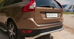 15 999 р. Защита заднего бампера (Ø63 мм волна, нержавейка) SLITKOFF  Volvo XC60 (2008-2013)  дорестайлинг  с доставкой в г. Майкоп. Увеличить фотографию 6