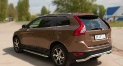15 999 р. Защита заднего бампера (Ø63 мм волна, нержавейка) SLITKOFF  Volvo XC60 (2008-2013)  дорестайлинг  с доставкой в г. Майкоп. Увеличить фотографию 8