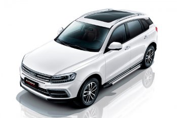 10 699 р. Пороги алюминиевые Slitkoff  Zotye Coupa  B11F (2019-2021) (Luxe Silver)  с доставкой в г. Майкоп. Увеличить фотографию 2