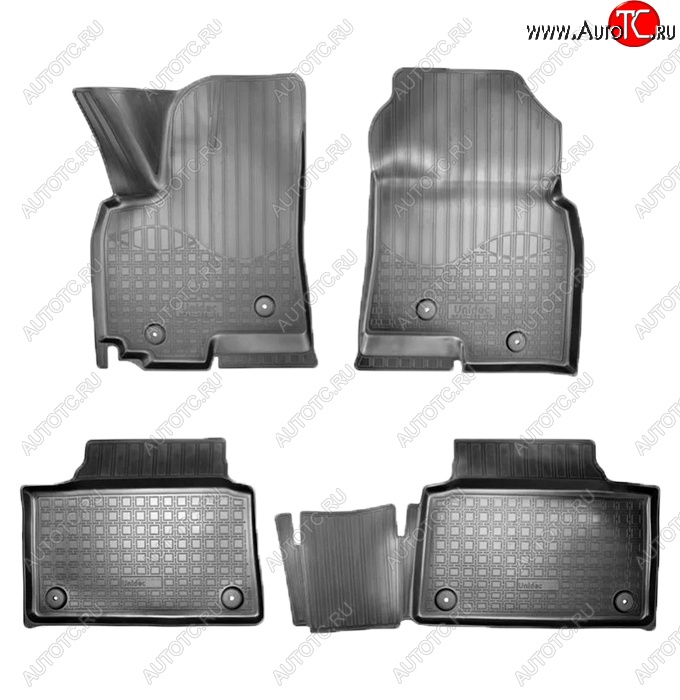 2 599 р. Коврики салонные Noplast (3D)  Zotye Coupa  B11F (2019-2021) (Черные)  с доставкой в г. Майкоп