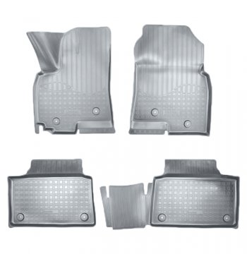 Коврики салонные Noplast (3D) Zotye Coupa  B11F (2019-2021) (Серый)